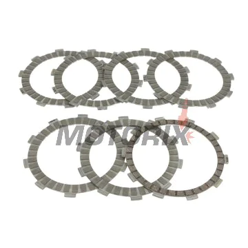 Sada spojkových lamel -TRW- MCC118-7, Honda CB500/500S & CB650F/E (1994-2017), CBF500 ABS (2004-2008), CBR400RR/650F (1990-2017), CRM250AR (1994-1998), NSR250R (1987-1993), VT600C Shadow (1988-2003), XL600V Transalp (1987-2000), Suzuki DR-Z25