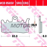 Brzdové destičky -TRW- MCB856SV, BMW R 1200GS, Ducati Multistrada 1200 - 2017-2018