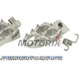 Stupačky -ZAP TECHNIX- stříbrné, KTM SX/SX-F/EXC/EXC-F/Freeride/Enduro 690/SMC 690, Husqvarna TC/FC/TE/FE/Enduro 701/Supermoto 701, Yamaha YZ/YZ-F 65-701 1996-