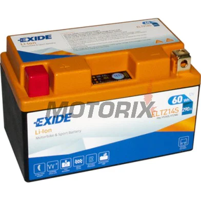 Akumulátor -EXIDE- ELTZ14S, 60Wh (5Ah), 12V, Lithium-ion