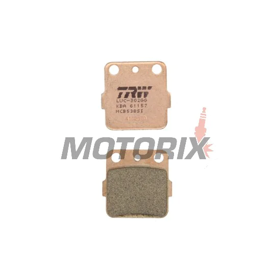 Brzdové destičky -TRW- MCB538SI, Honda ATC200/250R/350X, TRX250X/250EX/300EX/400EX Kawasaki KFX400/450R, KH100, KSF250 Mojave, KX80/85, KXF/XT Tecate 250 Suzuki RM65/125 (1978-2011)