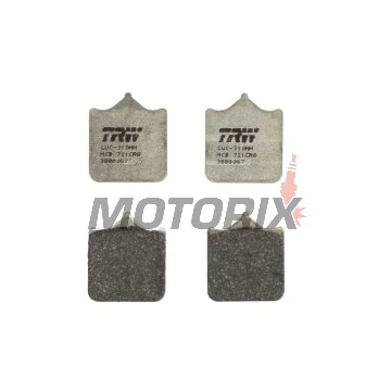 Brzdové destičky -TRW- MCB721CRQ, Aprilia RSV1000/Tuono 1000 (1998-2011); Benelli Tornado Tre 900 (2002-2005); Ducati 748/749/996/998/999/Monster S4RS (2001-2008); Husqvarna SM/SMR/SMS/STR 450-630 (2004-2012); KTM Duke/LC8/SM/SMC/Super Duke/Supermoto 690-