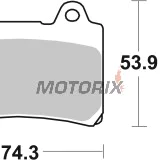 Brzdové destičky -BREMBO- 07YA3507, Yamaha FJ 1200/1200A ABS (1988-1994)/FZR 750RT Genesis (1987-1988)/TDM 850 (1996-2001)/XJ 900S Diversion (1995-2003)/XJR 1200 (1995-1998)/XVZ 1300 Royal Star/Venture/Tour Classic (1997-2001)