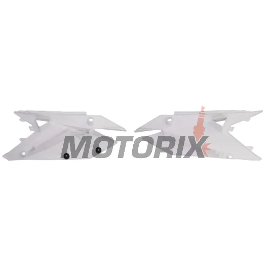 Zadní boční plasty -POLISPORT- bílé, SUZUKI RM-Z 250 2019-2023