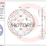 Brzdový kotouč -BREMBO- 68B407F0, KTM Adventure 950 (2003-2005)/Duke 690 (2008-2011)/SM 690-990 (2007-2011)/Super Enduro 950 (2006-2008)/Supermoto 990 (2009)