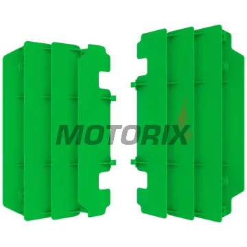 Chrániče chladiče -POLISPORT- zelený, KAWASAKI KX 125/250 1997-2005