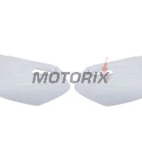 Zadní boční plasty -POLISPORT- bílé, YAMAHA YZ 85 2002-2014