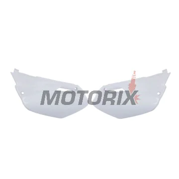 Zadní boční plasty -POLISPORT- bílé, YAMAHA YZ 85 2002-2014