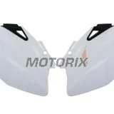 Zadní boční plasty -POLISPORT- černé/bílé, YAMAHA YZ 250/450 2006-2009
