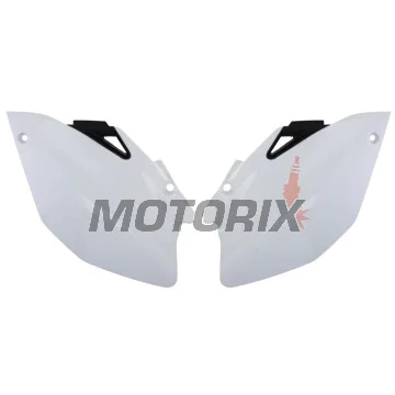 Zadní boční plasty -POLISPORT- černé/bílé, YAMAHA YZ 250/450 2006-2009