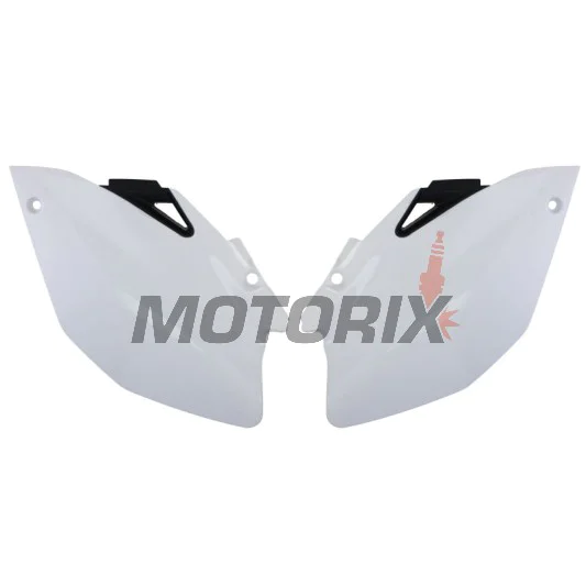 Zadní boční plasty -POLISPORT- černé/bílé, YAMAHA YZ 250/450 2006-2009