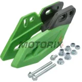 Vodítko řetězu -POLISPORT- zelený, polyuretan, KAWASAKI KXF 250 2009-2021