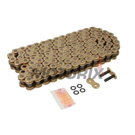 Řetěz -DID- 530ZVMX2G&G-112, velikost 530, 112 článků, dvojité zesílený, zlatá