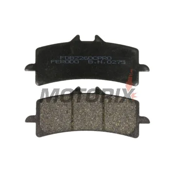 Brzdové destičky -FERODO- FDB2260CPRO, Aprilia RSV4 1000, Ducati 848/1098/1198/1299, Hypermotard 1100, Monster 1200, Multistrada 1200/1260, Panigale 1199/1299, Streetfighter 1099, Husaberg FS 650, Husqvarna FS 450/Nuda 900, Kawasaki H2/ZX-10R/Z1000, KTM 4