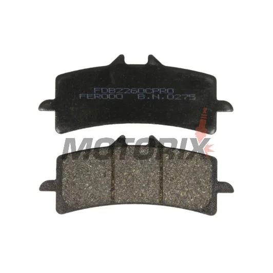 Brzdové destičky -FERODO- FDB2260CPRO, Aprilia RSV4 1000, Ducati 848/1098/1198/1299, Hypermotard 1100, Monster 1200, Multistrada 1200/1260, Panigale 1199/1299, Streetfighter 1099, Husaberg FS 650, Husqvarna FS 450/Nuda 900, Kawasaki H2/ZX-10R/Z1000, KTM 4