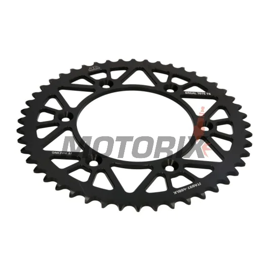 Zadní rozeta -JT- JTA897,48BLK, 48 zubů, černý, hliníkový, Husaberg FC 450 2004-2006, FC 501/600 2000, FC 550 2004-2008, FE 250 2013-2014, FE 350 2013, FE 390 2010-2012, FE 400 2000-2003, FE 450 2004-2014, FE 501 2000, 2013-2014, FE 550 2004-2008