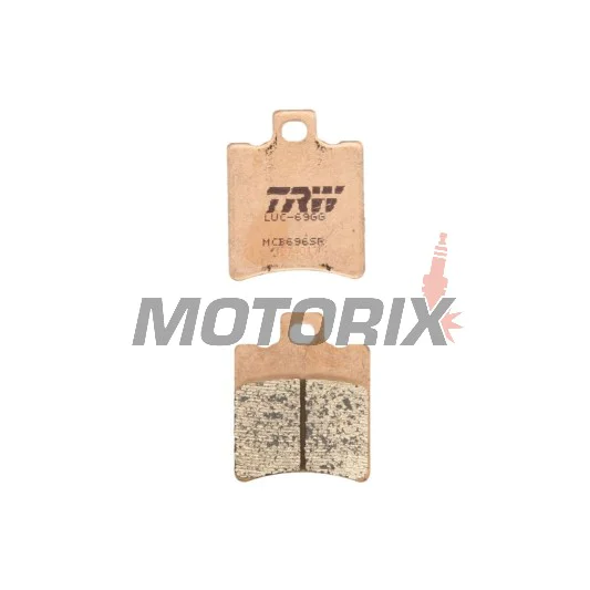 Brzdové destičky -TRW- MCB696SR, sintrované, Aprilia SR/Leonardo/Gulliver, Benelli K2/Velvet, Gilera Runner/NRG/Typhoon, Honda SH/X8R, Malaguti F10/F12/Ciak, Piaggio NRG/TPH/Typhoon/Zip, Suzuki Katana (1992-2018)