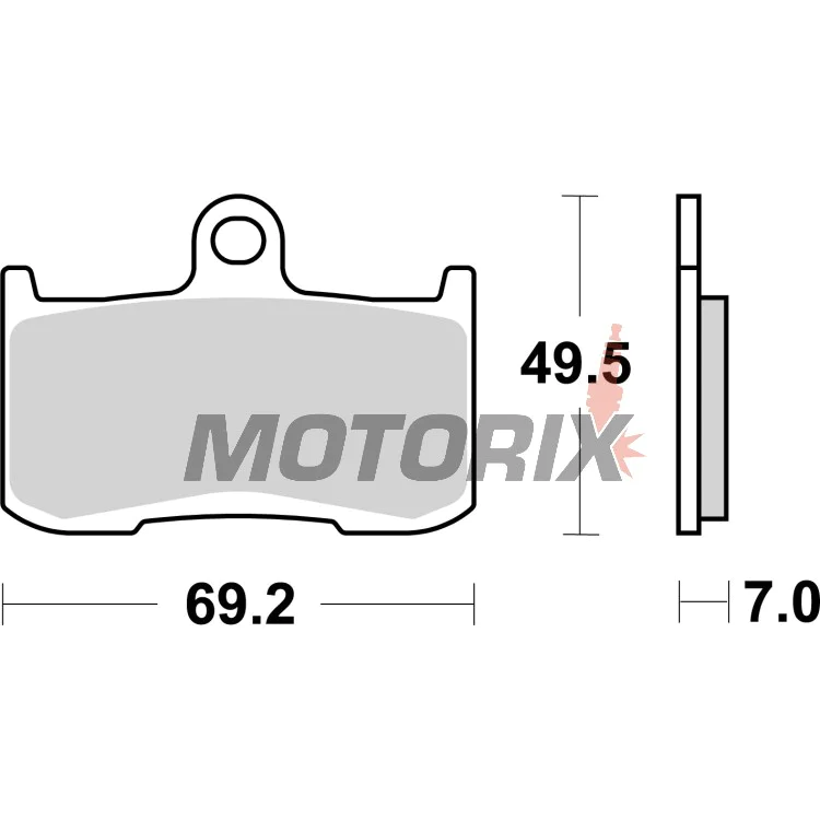 Brzdové destičky -BREMBO- 07KA23LA, Indian Chieftain/Roadmaster/Scout/Springfield, Kawasaki Z/ZX-9R, Suzuki B-King/GSX-S 750, Triumph Daytona/Speed Triple/Street Triple/Tiger, Victory Cross Country/Hammer/Kingpin/Vegas