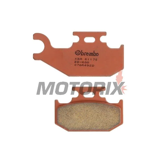 Brzdové destičky -BREMBO- 07GR49SD, Bombardier Outlander 400/Cannondale 400-440/Kawasaki KFX 450R/Suzuki Burgman 125 (2001-2011)