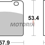 Brzdové destičky -BREMBO- 07SU06SA, Suzuki GSX/GSX-R 750-1100, RG 500 Gamma, VS Intruder 600-1400GL/GLP/GLF