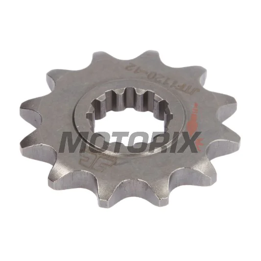 Přední pastorek -JT- JTF1120,12, 12 zubů, Aprilia MX 50 2003-2006, RS 50 1999-2005, RX 50 1998-2005, Tuono 50 2003-2005, Beta RR 50 2002-2020, Betamotor RR 50 2002-2005, RR Racing 50 2005-2020, RR Supermotard 50 2002-2009