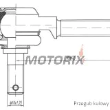 Vnější čep řízení -4 RIDE- Arctic Cat 50-450 2006-2016, Kawasaki KEF/KFX/KLF/KVF/KXF 110-400 1985-2005, Polaris Phoenix/Sawtooth 200 2006-2009, Suzuki LT/LT-A/LT-F/LT-Z 50-500 1983-2003
