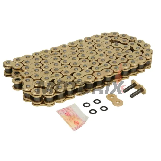 Řetěz -DID- 525ZVMX2G&G-104, velikost 525, 104 článků, dvojité zesílený, zlatá