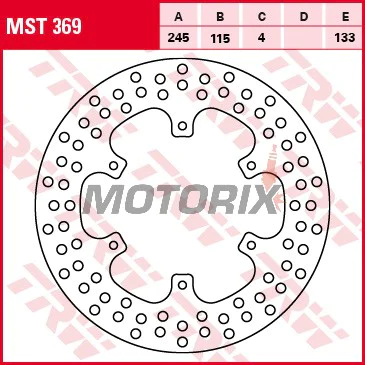 Brzdový kotouč -TRW- MST369, 245mm, Yamaha XTZ750 Super Ténéré (1989-1998)