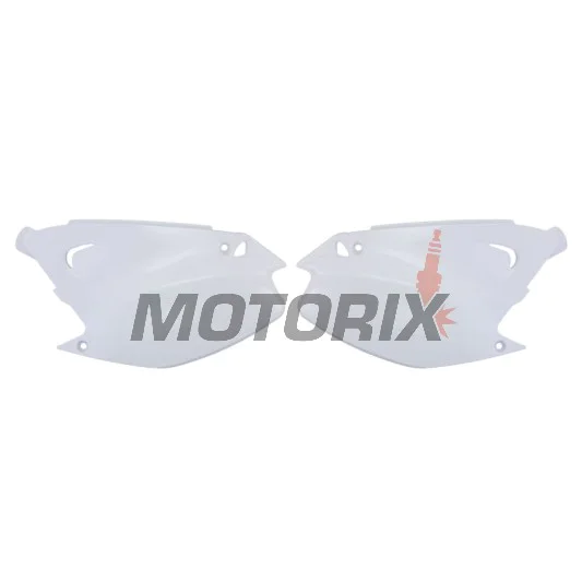 Zadní boční plasty -POLISPORT- bílé, KAWASAKI KX 125/250 2003-2008