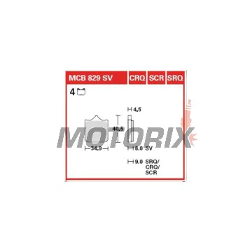 Brzdové destičky -TRW- MCB829CRQ, BMW S1000RR/S1000R (2009-2018)