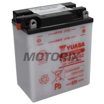Akumulátor -YUASA- YB12AL-A2+ELEKTROLI, 12.6Ah 12V