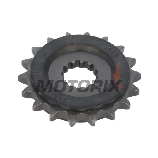 Přední pastorek -JT- JTF1180,18RB, 18 zubů, s gumový tlumič, Triumph Adventurer 900 1996-2001, Daytona 750/1000 1991-1995, Daytona 900/1200 1993-1997, Daytona 955 1997-2006, Legend 900 1998-2001, Speed Triple 1050 2005-2017, 2019
