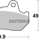 Brzdové destičky -BREMBO- 07HO10SP, Honda CB/CBR/CBX/CM/CMX/CX/FT/GB/GL/NS/NSR/NV/VF/VFR/VT/XBR/XL/XLV 250-1500cc (1979-2016)