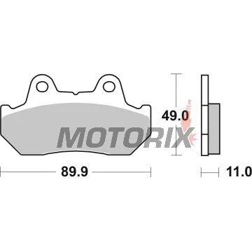 Brzdové destičky -BREMBO- 07HO10SP, Honda CB/CBR/CBX/CM/CMX/CX/FT/GB/GL/NS/NSR/NV/VF/VFR/VT/XBR/XL/XLV 250-1500cc (1979-2016)
