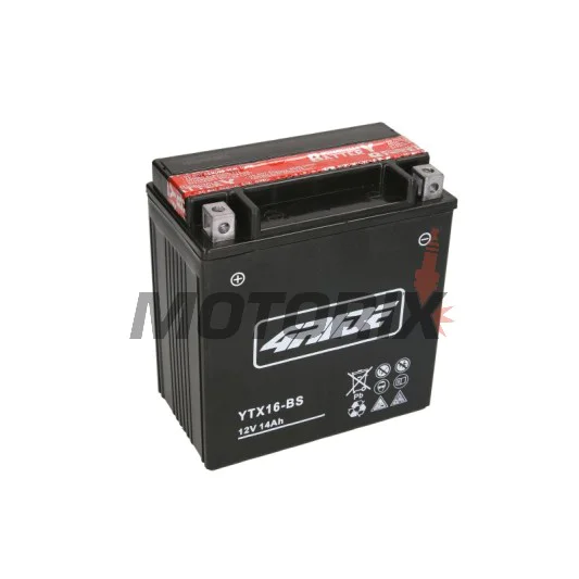 Akumulátor -4 RIDE- YTX16-BS 4RIDE, 14Ah 12V