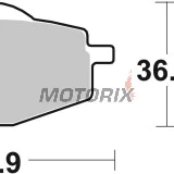 Brzdové destičky -BREMBO- 07YA1407, Adly Fox, Beta Euro/Jonathan, Gilera RC, MBK Flame/Thunder/Skyliner, Sachs Roadster, Yamaha DT/RD/TT/XT/XTZ/YZ 1983-2007