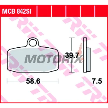 Brzdové destičky -TRW- MCB842SI, Husqvarna TC85 (2014-2020), KTM Freeride 250R/350/350E (2012-2017), KTM SX85/85BW (2012-2020), KTM SXS85 (2013-2014)