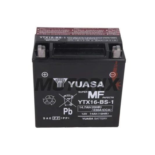 Akumulátor -YUASA- YTX16-BS-1, 15Ah 12V