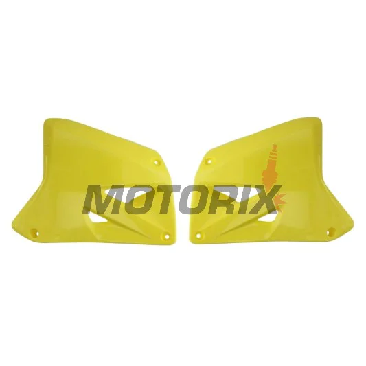 Přední boční plasty -POLISPORT- žluté, SUZUKI RM 125/250 2001-2008