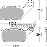 Brzdové destičky -BREMBO- 07YA53CC, Yamaha MT-03 320/321/321 ABS (2015-2022)