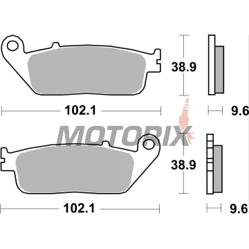 Brzdové destičky -BREMBO- 07HO41SA, Aprilia MX 125, Pegaso 650, RSV 1000 | Cagiva Elefant 750, Navigator 1000 | Ducati Monster 696, Multistrada 620 | Honda CBR 600, CB 1000, CBF 500 | Yamaha MT-07 700, YZF 600, XJR 1300 | KTM EXC 250, SX 125 | Suzuki GSF 
