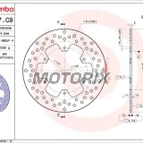Brzdový kotouč -BREMBO- 68B407C9, Yamaha FZR600 Genesis, FZS600 Fazer, RD500LC, SRX600, TDM850/900, TRX850, XJ600 Diversion, XT660R/x/Tenere, YZF600R Thunder Cat, YZF1000R Thunder Ace, YZF750R/SP/R7, YZF-R1 1000