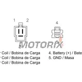 Regulátor dobíjení -DZE- regulátor dobíjení, 12V, 20A, HONDA XR 125 2003-2012