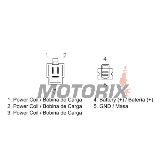 Regulátor dobíjení -DZE- regulátor dobíjení, 12V, 20A, HONDA XR 125 2003-2012
