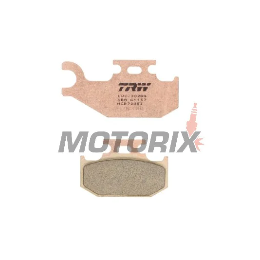 Brzdové destičky -TRW- MCB724SI, Bombardier DS/Outlander/Quest 330/400/500/650, Can-Am Commander/Maverick/Outlander/Renegade 500/650/800/1000, Suzuki Vinson/KingQuad 500/700, Yamaha Kodiak/Grizzly/Raptor/Rhino 400/450/660/700 (2000-2018)