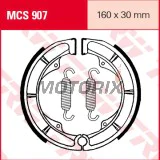 Brzdové čelisti -TRW- MCS907, 160x30mm, Suzuki DR 750S Big (1988), GN 250 (1983-1997), GR 650X (1985-1989), GS 450E (1988), LS 650 Savage/650F/650P (1986-2000), LT-A 400F Eiger 2x4 Automatic/Eiger (2002-2007), LT-F 400 Eiger 2x4/400F Eiger 4x4
