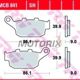 Brzdové destičky -TRW- MCB841, Kawasaki Versys 650, Z750R/Z800/Z800E; Suzuki GW250, SFV650 Gladius, SV650 ABS (2009-2020)