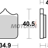 Brzdové destičky -BREMBO- 07BB33LA, Aprilia RSV Mille/RSV1000R, Benelli TnT/Tornado, BMW S1000RR/S1000R