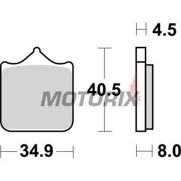 Brzdové destičky -BREMBO- 07BB33SA, Aprilia RSV Mille/Benelli TnT/BMW S1000RR/Ducati Monster S4R/KTM Super Duke 990