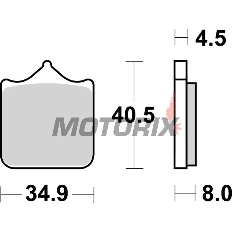 Brzdové destičky -BREMBO- 07BB33LA, Aprilia RSV Mille/RSV1000R, Benelli TnT/Tornado, BMW S1000RR/S1000R